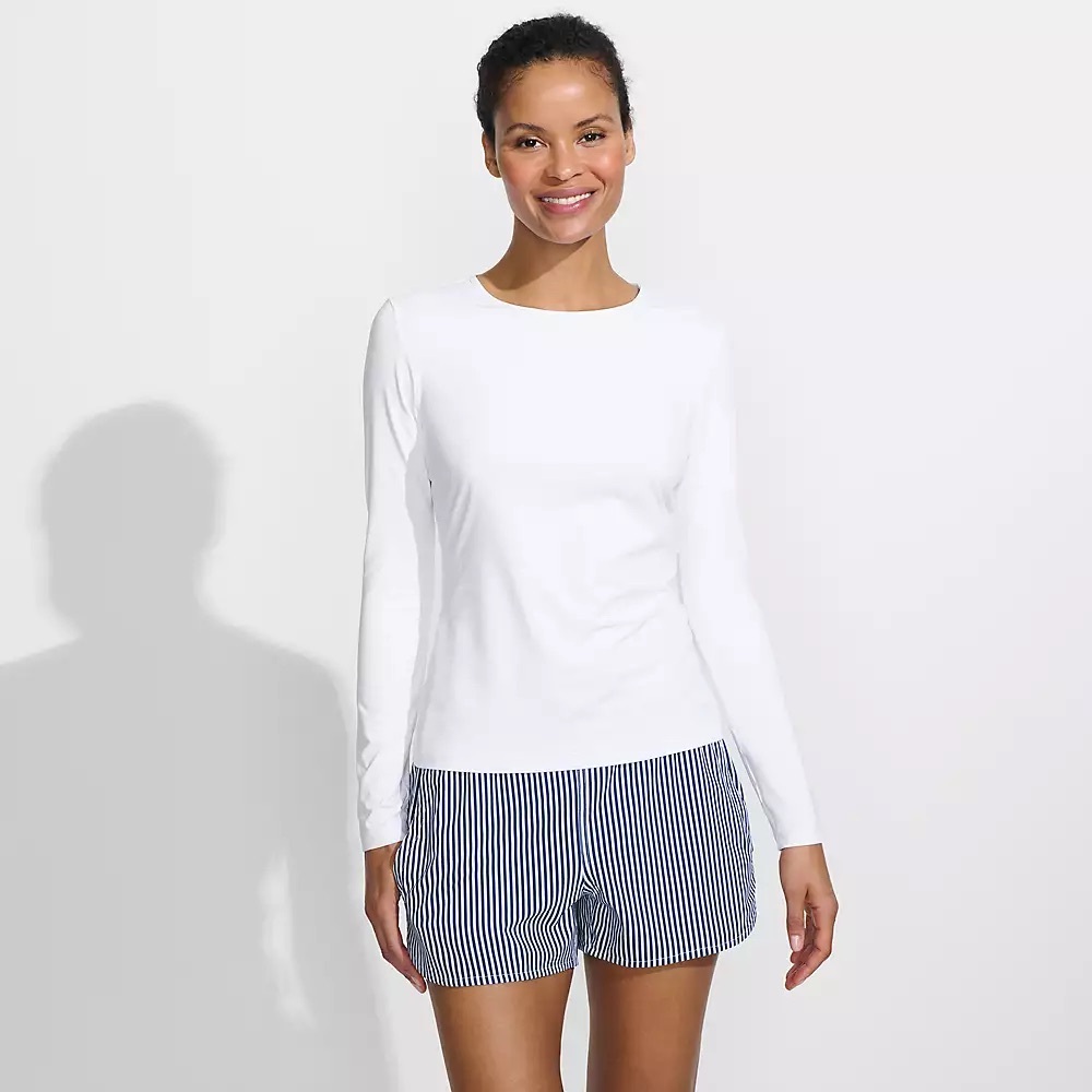 GUC Lands’ End SunShade UPF 50 Long Sleeve Relaxed Rash Guard